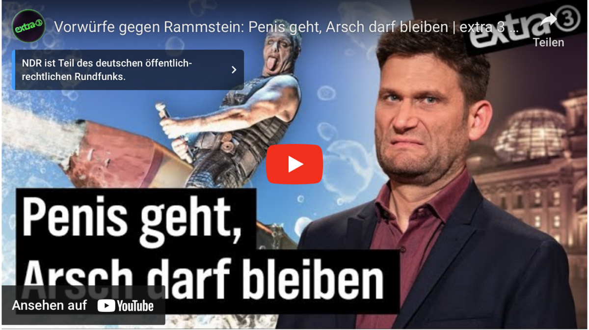 Vorwürfe gegen Rammstein: Penis geht, Arsch darf bleiben