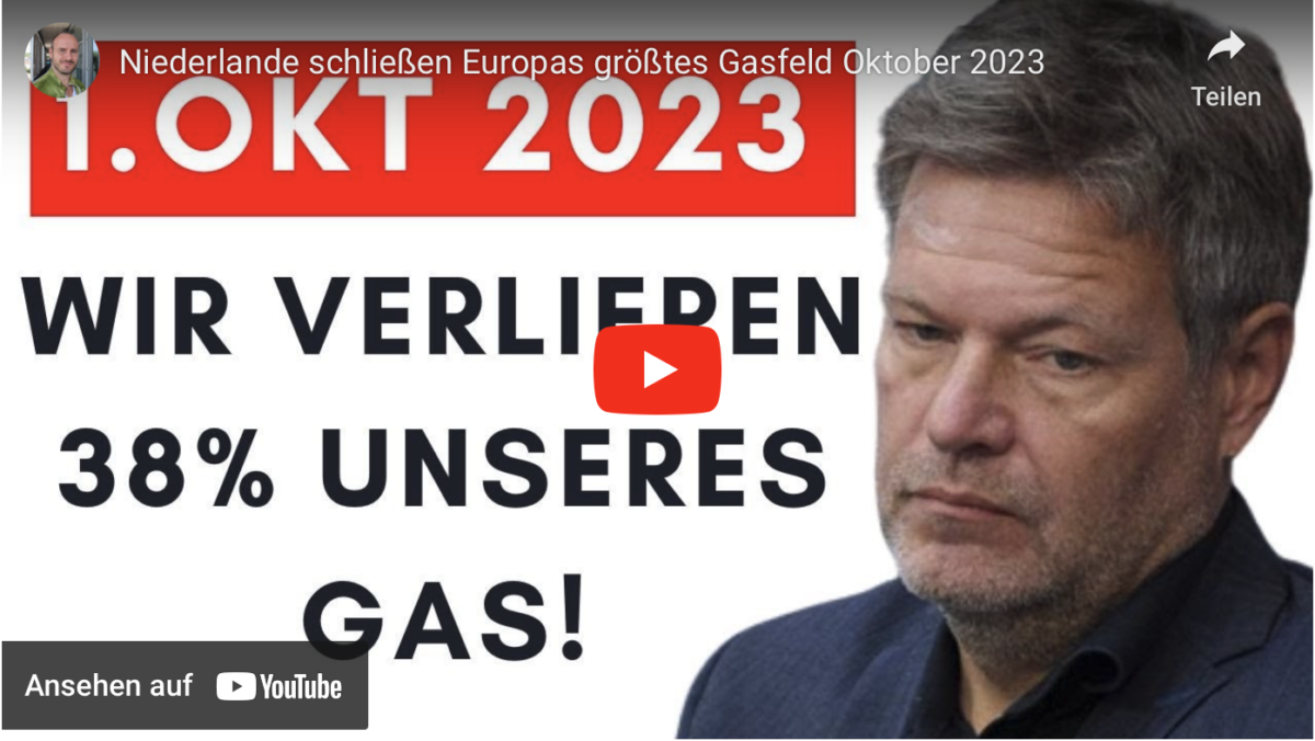 Niederlande schließen Europas größtes Gasfeld Oktober 2023!