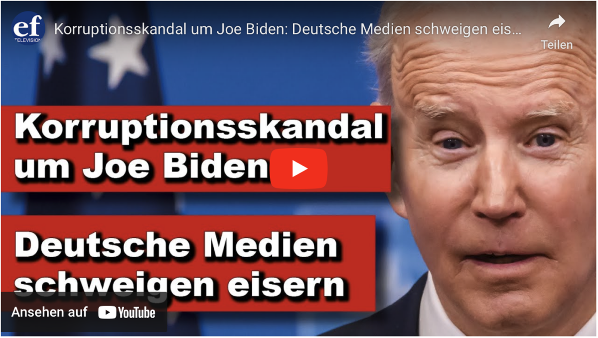 Korruptionsskandal um Joe Biden: Deutsche Medien schweigen eisern (Wochenausklang)