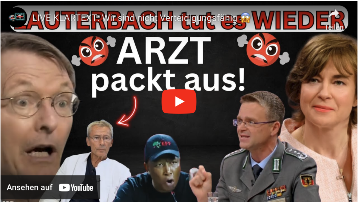 LIVE KLARTEXT: Wir sind nicht Verteidigungsfähig!