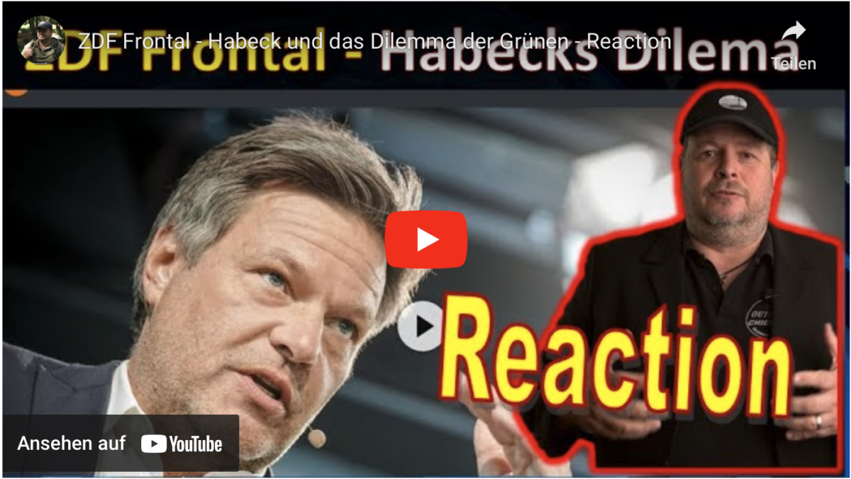 ZDF Frontal – Habeck und das Dilemma der Grünen – Reaction!