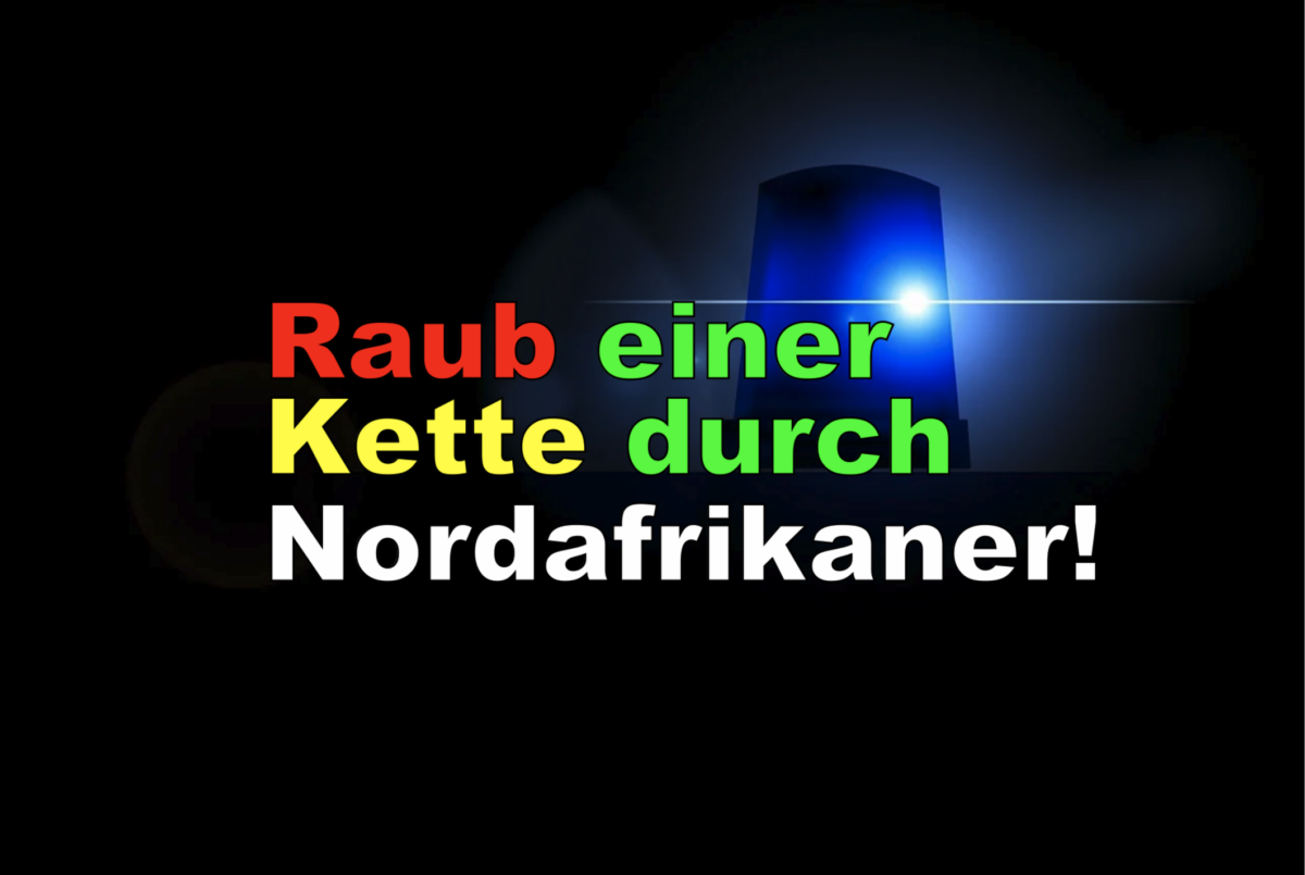 Frankfurt – Niederrad: Raub einer Kette durch Nordafrikaner!