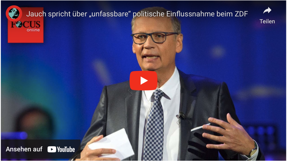 Jauch spricht über „unfassbare“ politische Einflussnahme beim ZDF!