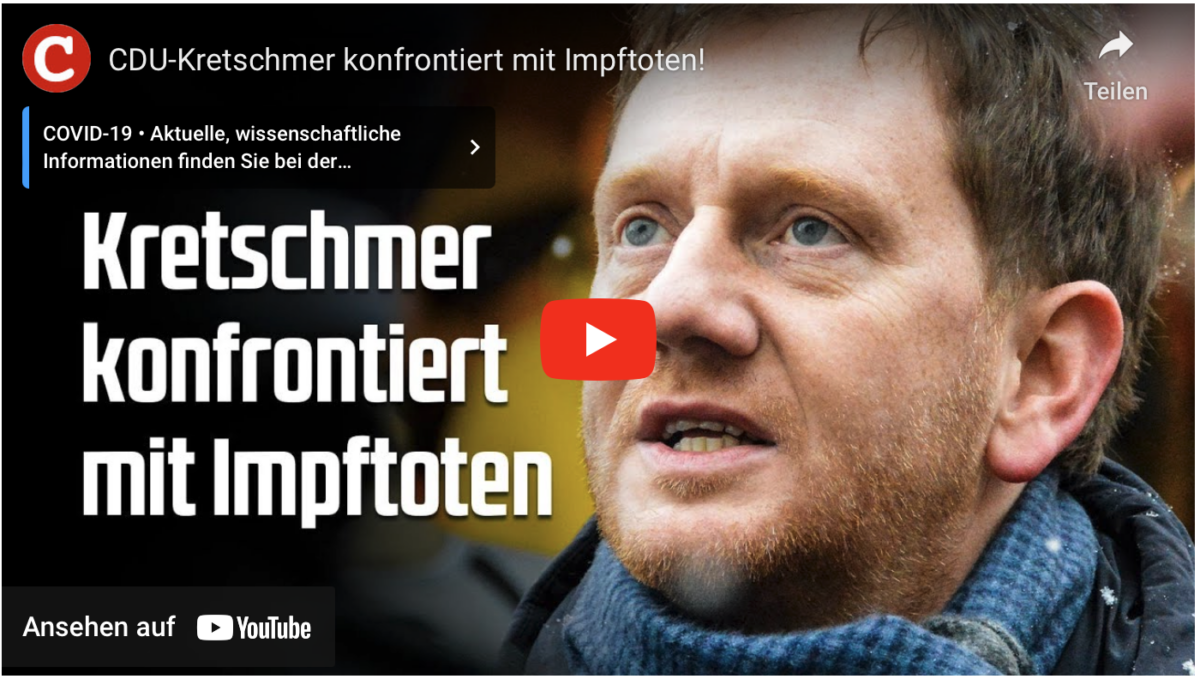 CDU-Kretschmer konfrontiert mit Impftoten!