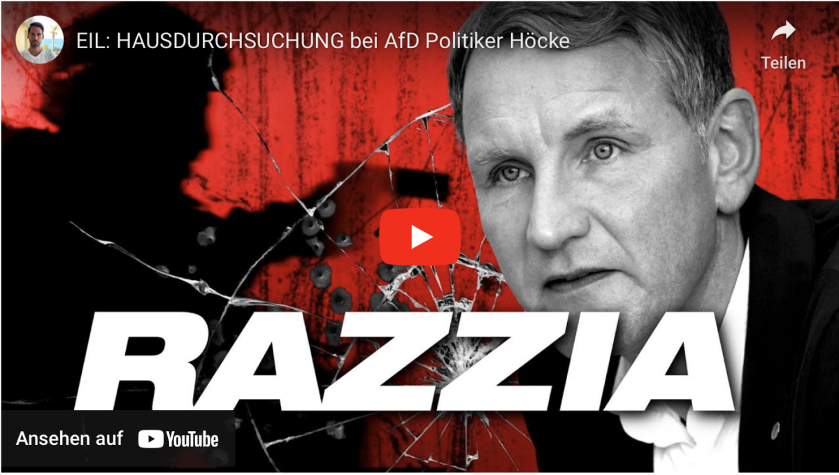 EILMELDUNG: HAUSDURCHSUCHUNG bei AfD Politiker Höcke!