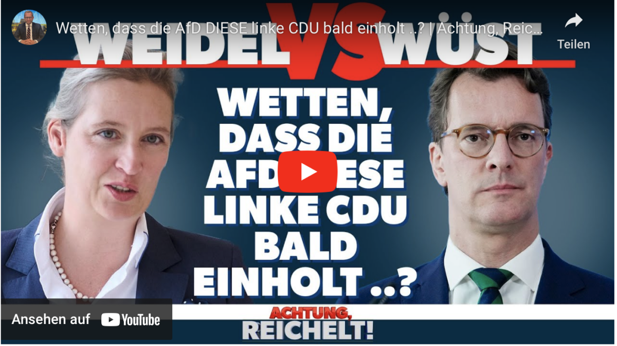 Wetten, dass die AfD DIESE linke CDU bald einholt ..? | Achtung, Reichelt! vom 22. Juni 2023