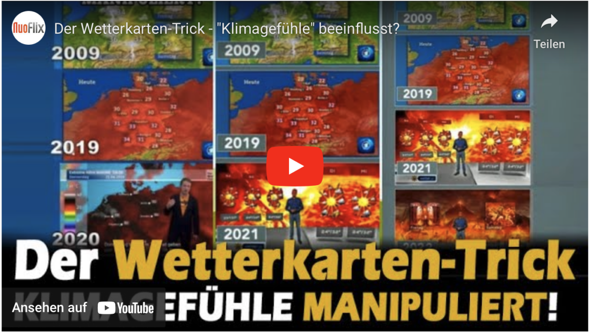 Der Wetterkarten-Trick – „Klimagefühle“ beeinflusst?