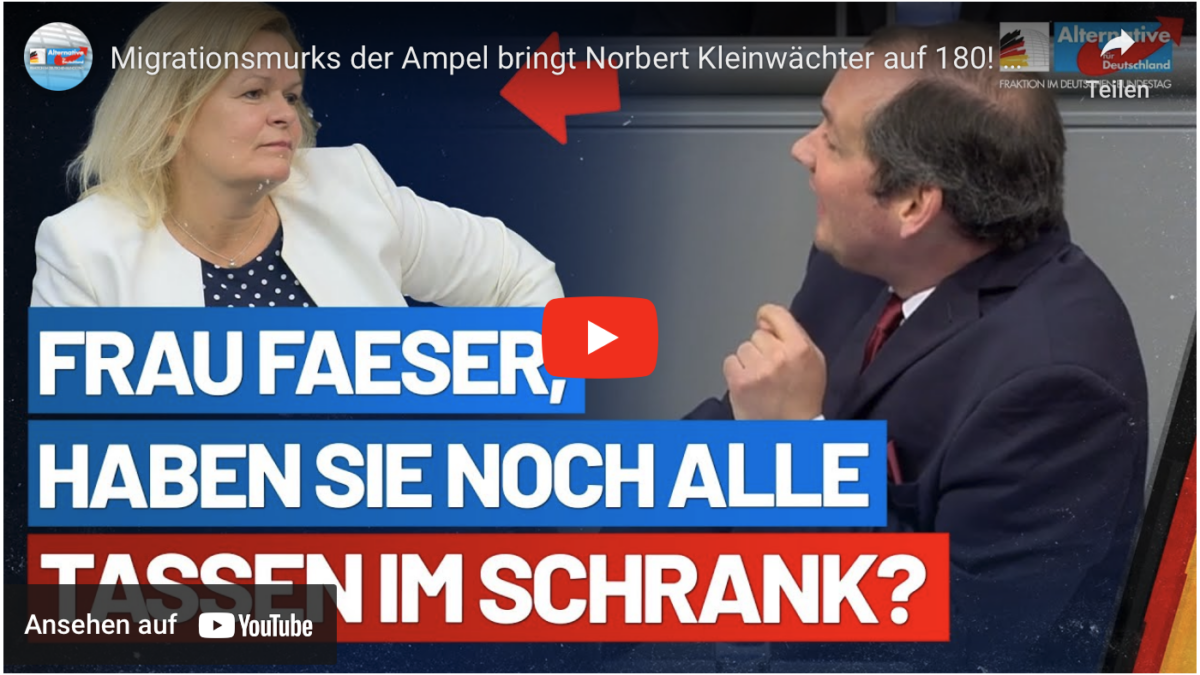 Migrationsmurks der Ampel bringt Norbert Kleinwächter auf 180! 💥 – AfD-Fraktion im Bundestag