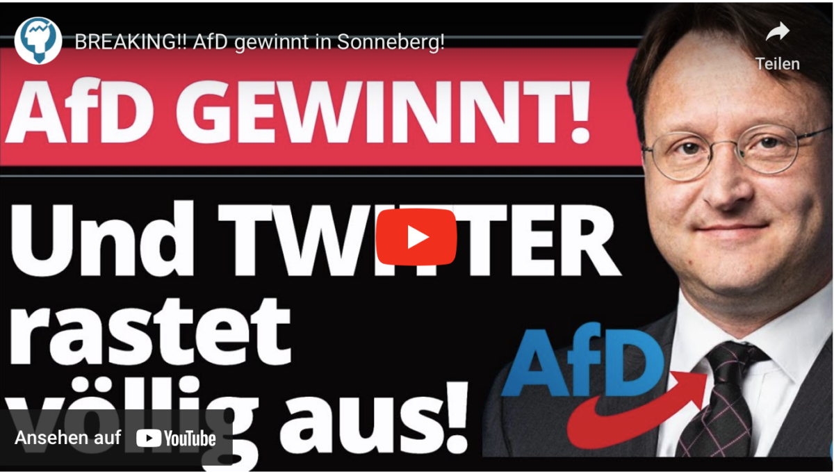 BREAKING!! AfD gewinnt in Sonneberg! Twitter rastet komplett aus!