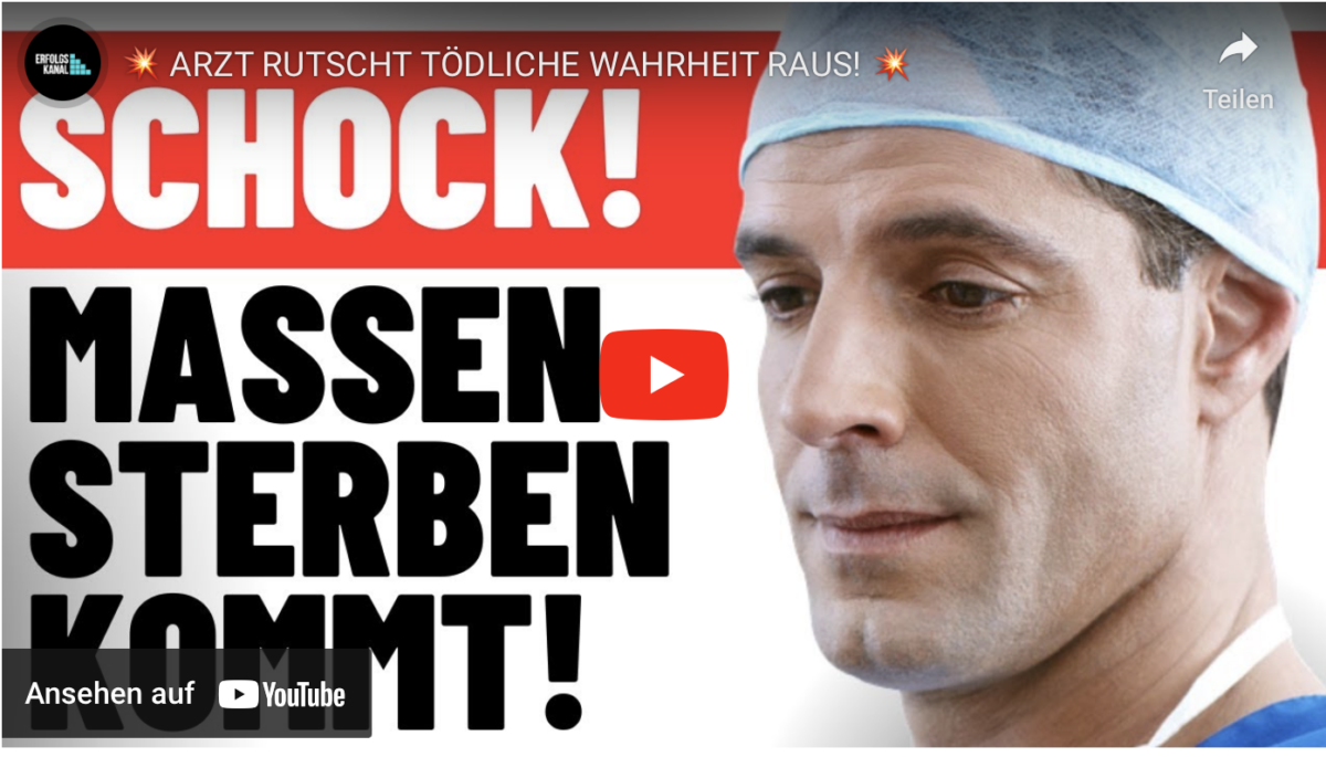 ARZT RUTSCHT TÖDLICHE WAHRHEIT RAUS! MASSENSTERBEN KOMMT!