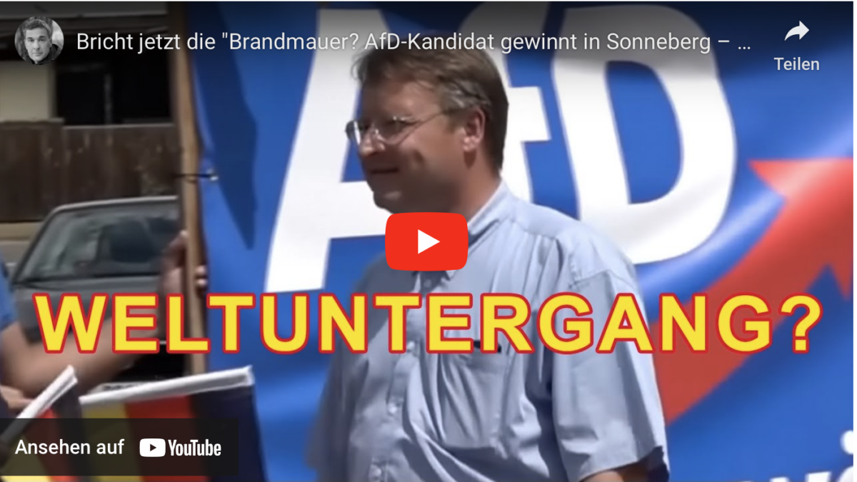 Bricht jetzt die „Brandmauer? AfD-Kandidat gewinnt in Sonneberg – Medien hyperventilieren. Analyse