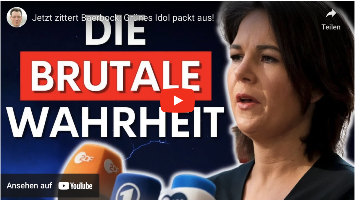Jetzt zittert Baerbock: Grünes Idol packt aus!