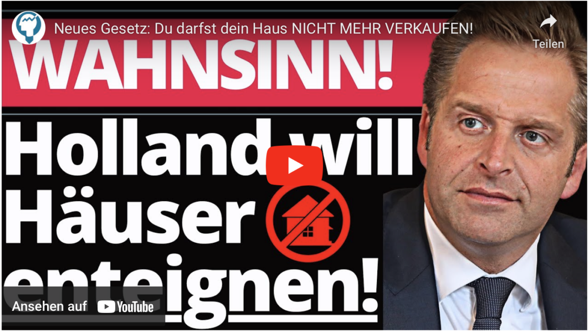 Neues Gesetz: Du darfst dein Haus NICHT MEHR VERKAUFEN!