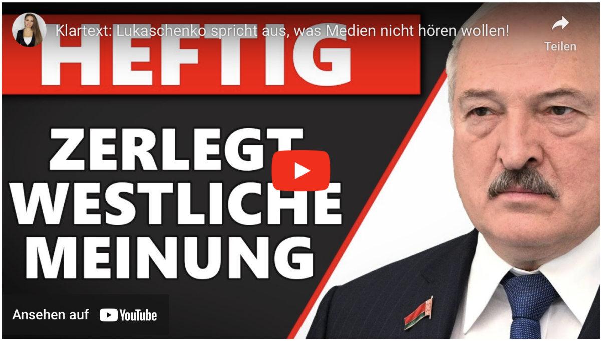 Klartext: Lukaschenko spricht aus, was Medien nicht hören wollen!