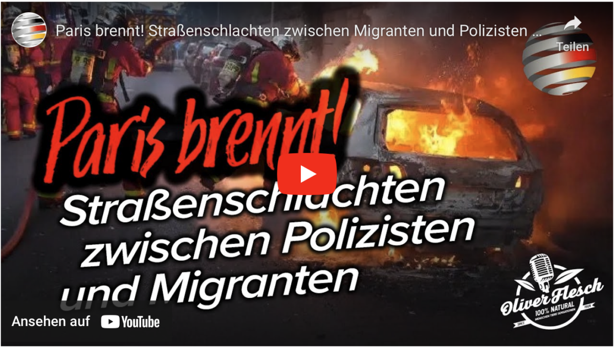 Paris brennt! Straßenschlachten zwischen Migranten und Polizisten
