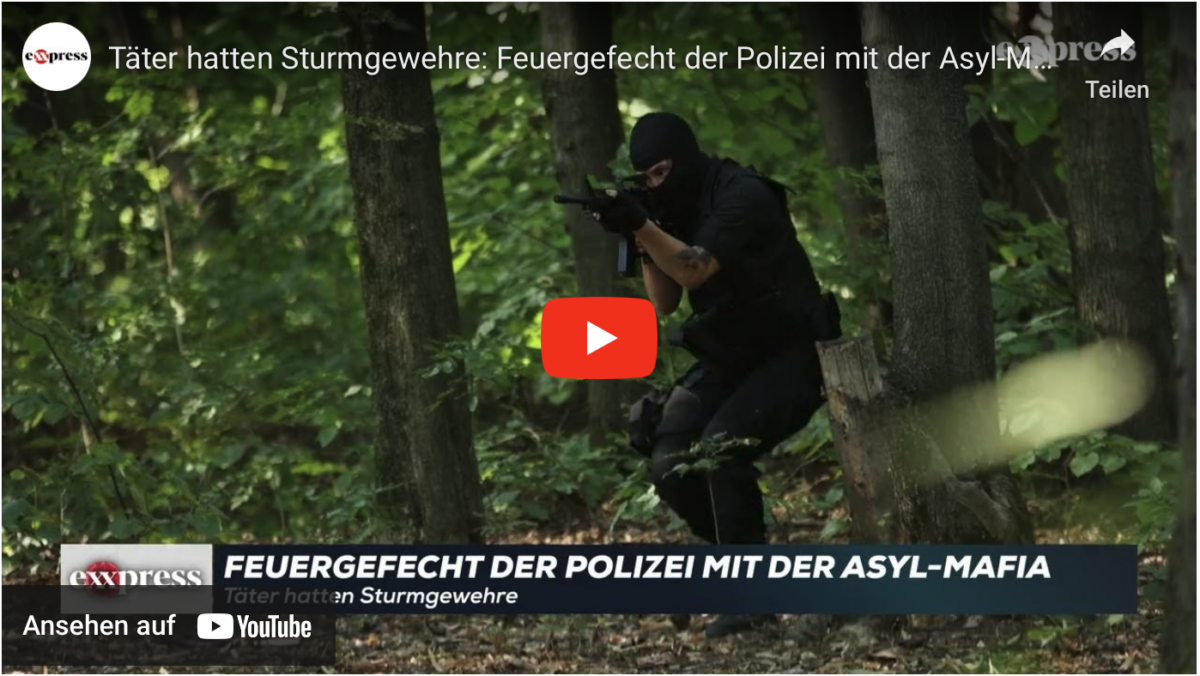 Täter hatten Sturmgewehre: Feuergefecht der Polizei mit der Asyl-Mafia