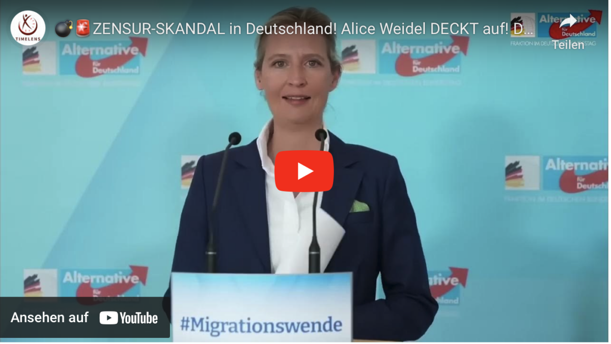 ZENSUR-SKANDAL in Deutschland! Alice Weidel DECKT auf! Droht AfD das VERBOT? Unfassbar!