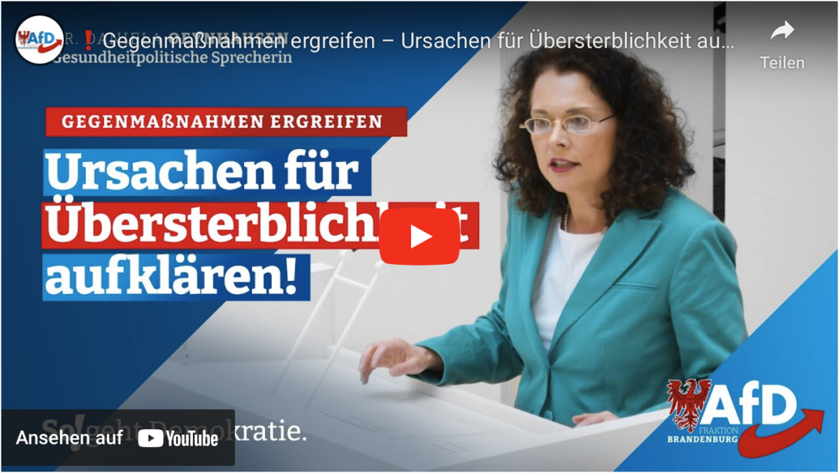 Gegenmaßnahmen ergreifen – Ursachen für Übersterblichkeit aufklären!