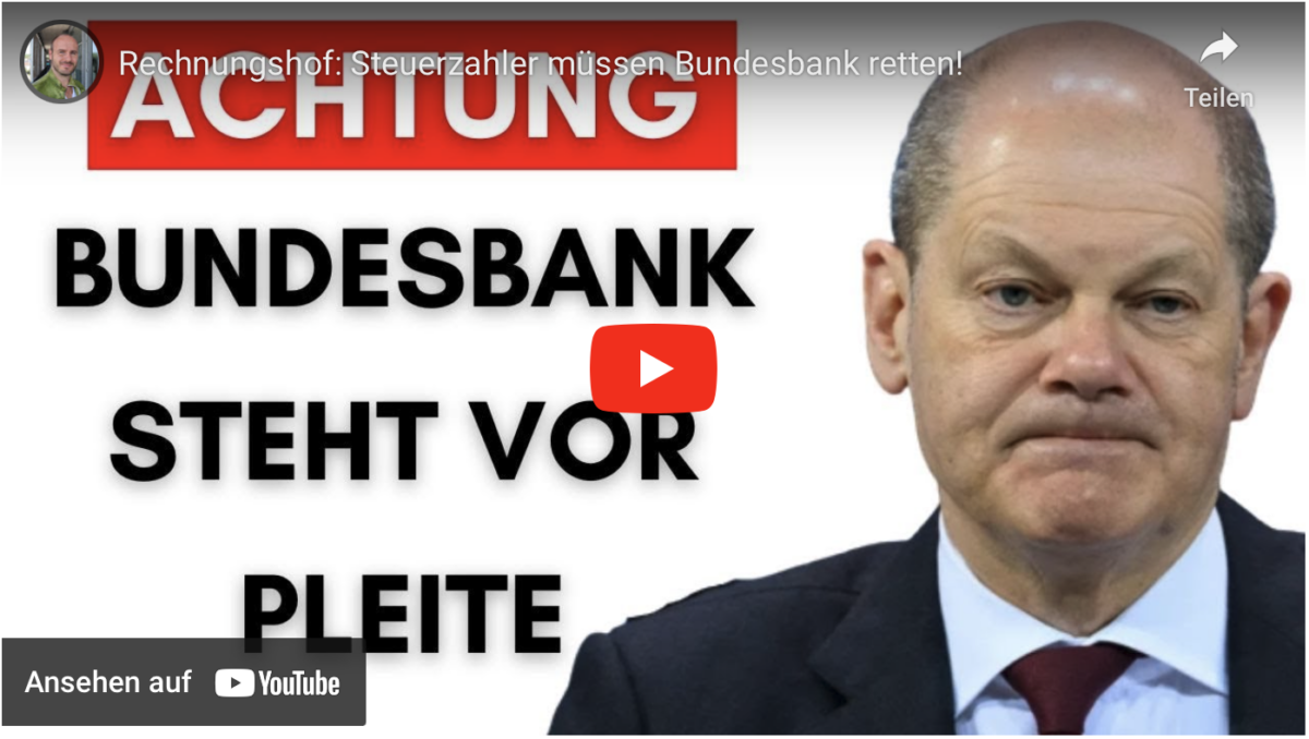 Rechnungshof: Steuerzahler müssen Bundesbank retten!