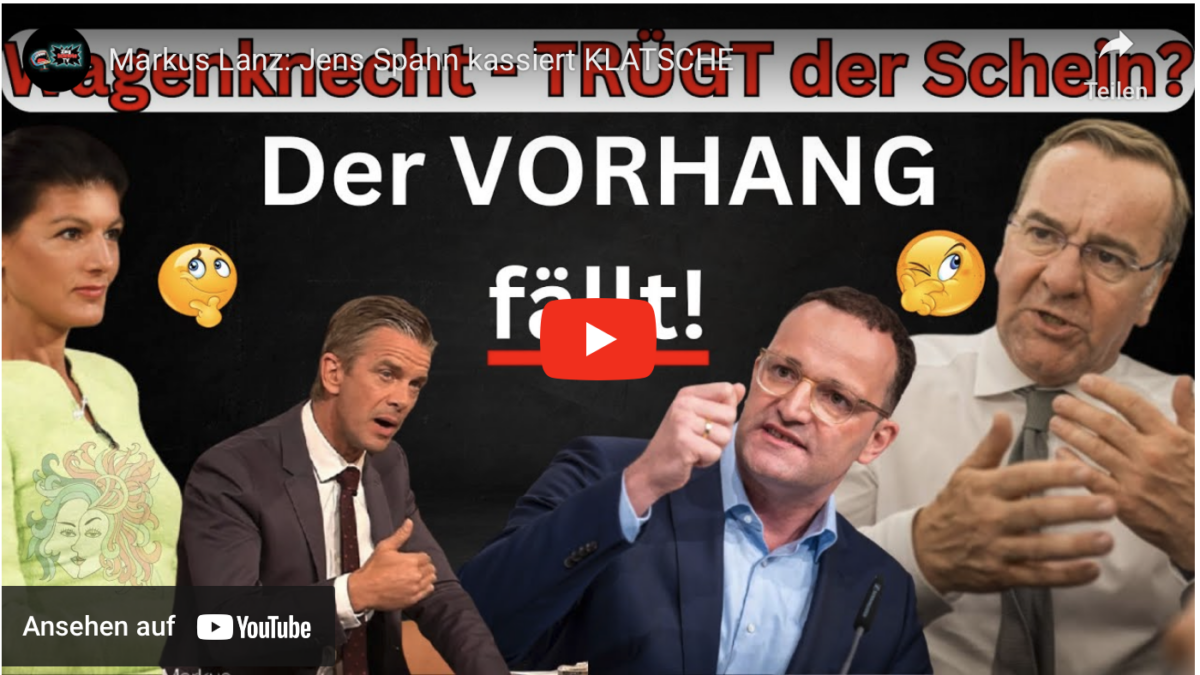 Markus Lanz: Jens Spahn kassiert KLATSCHE