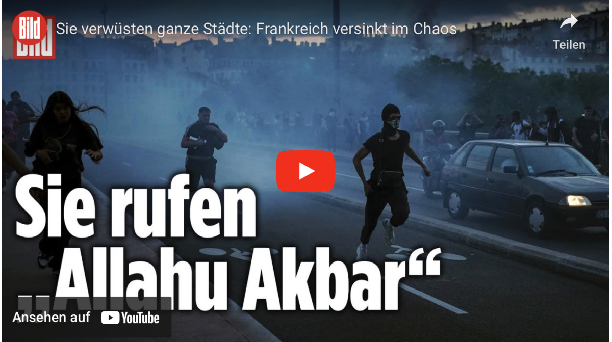 Sie verwüsten ganze Städte: Frankreich versinkt im Chaos! Sie rufen Allahu Akbar!