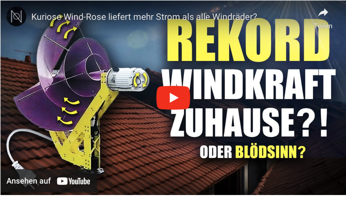 Kuriose Wind-Rose liefert mehr Strom als alle Windräder?