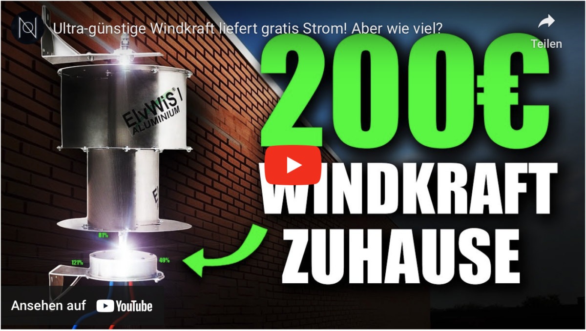 Ultra-günstige Windkraft liefert gratis Strom! Aber wie viel?