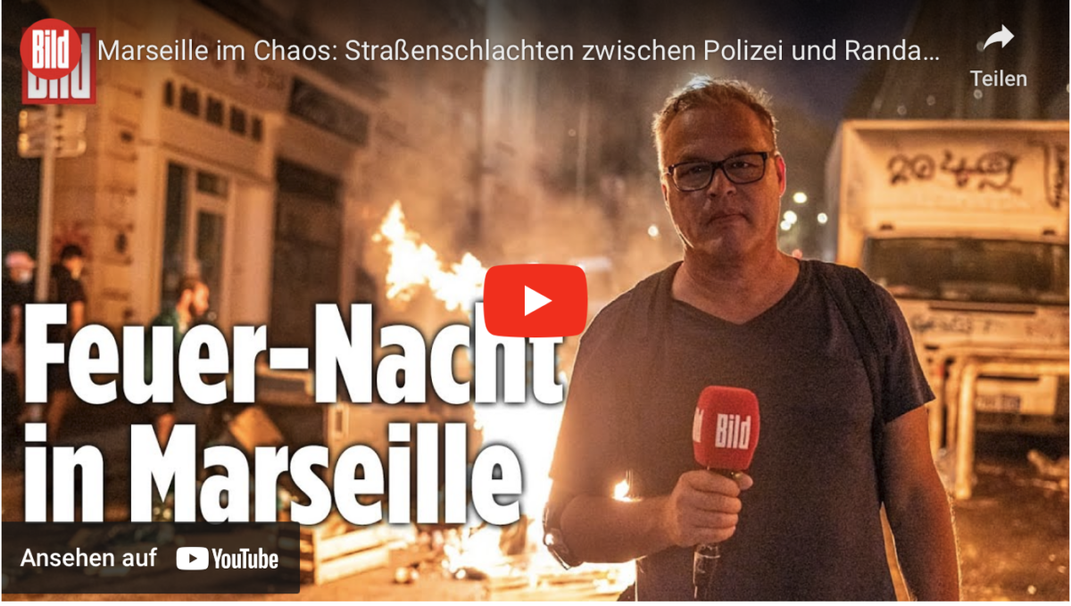 Marseille im Chaos: Straßenschlachten zwischen Polizei und Randalierern!