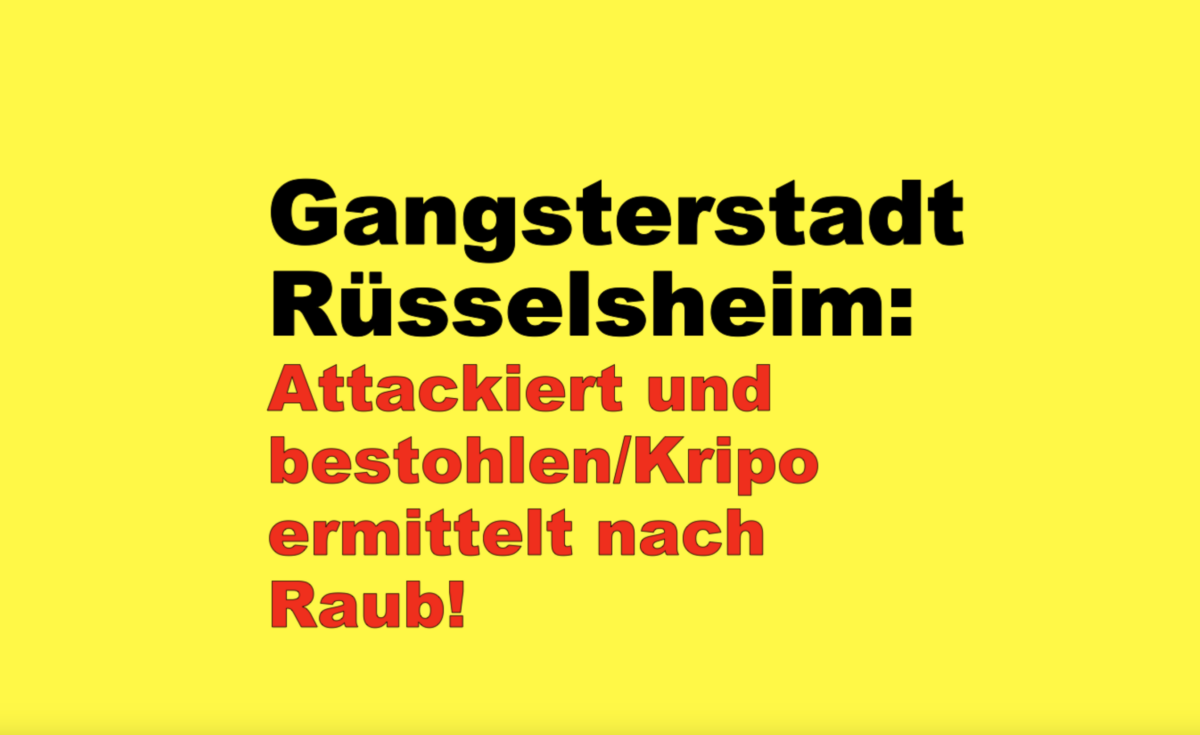 Rüsselsheim: Attackiert und bestohlen/Kripo ermittelt nach Raub!