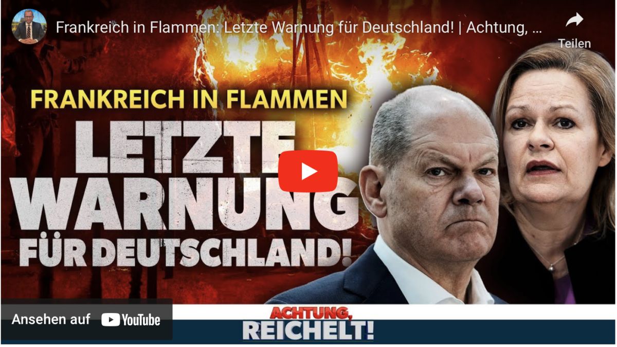 Frankreich in Flammen: Letzte Warnung für Deutschland!