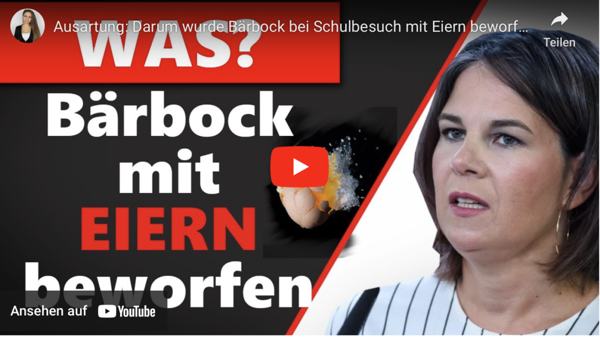 Ausartung: Darum wurde Bärbock bei Schulbesuch mit Eiern beworfen!
