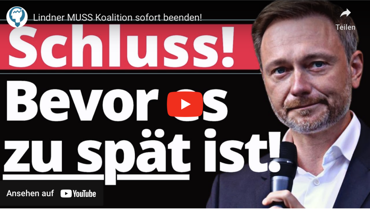 Lindner MUSS Koalition sofort beenden!