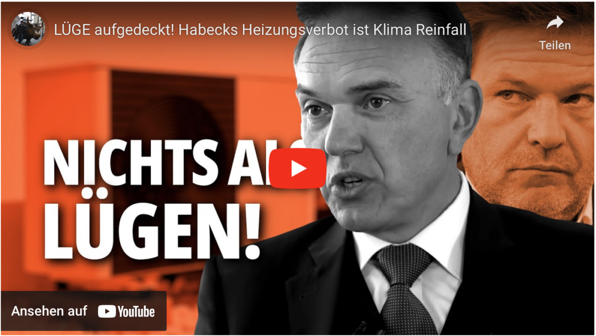 LÜGE aufgedeckt! Habecks Heizungsverbot ist Klima Reinfall