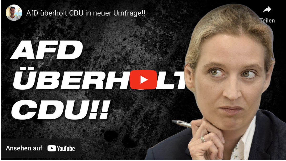 AfD überholt CDU in neuer Umfrage!!