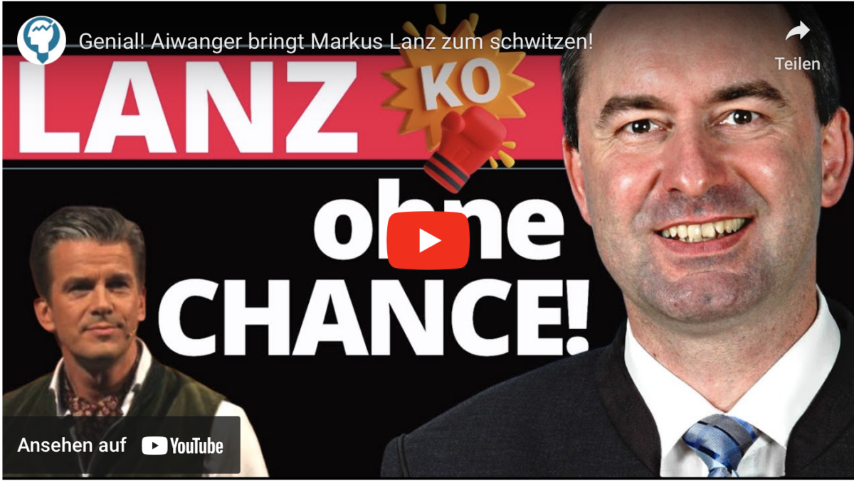 Genial! Aiwanger bringt Markus Lanz zum schwitzen!