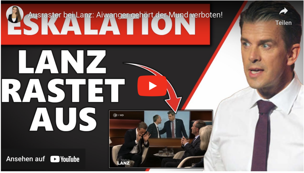 Ausraster bei Lanz: Aiwanger gehört der Mund verboten!