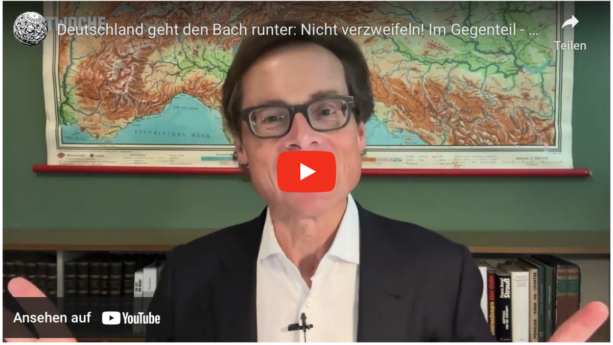 Deutschland geht den Bach runter: Nicht verzweifeln! Im Gegenteil