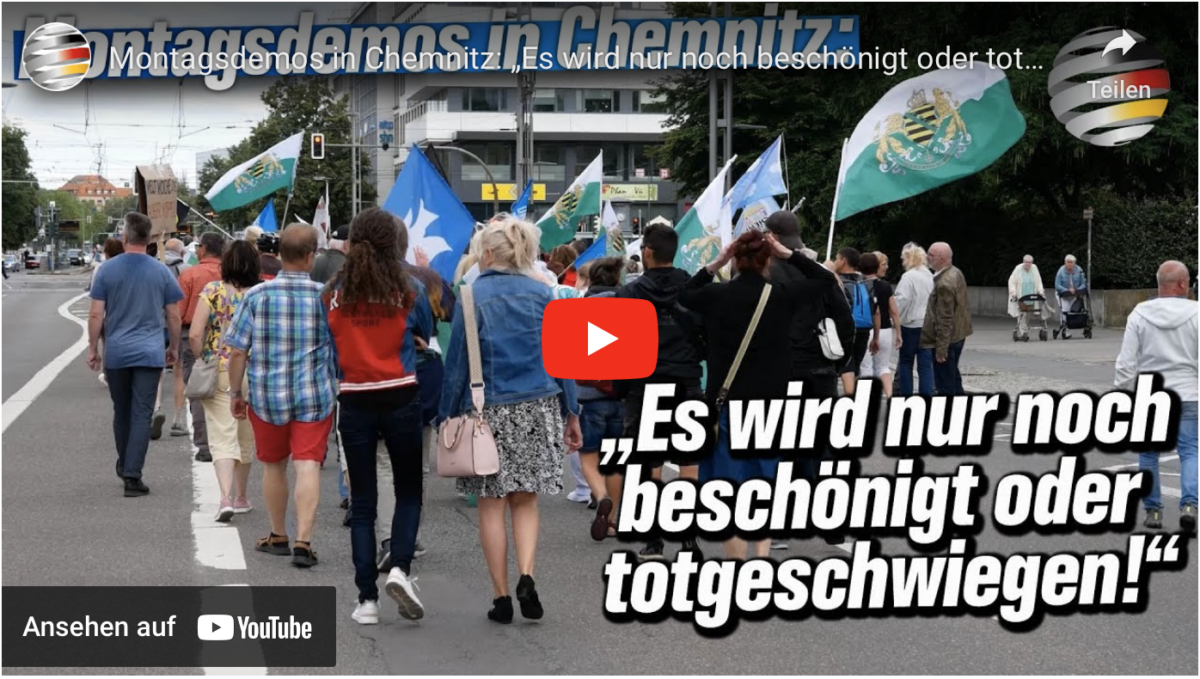 Montagsdemos in Chemnitz: „Es wird nur noch beschönigt oder totgeschwiegen!“