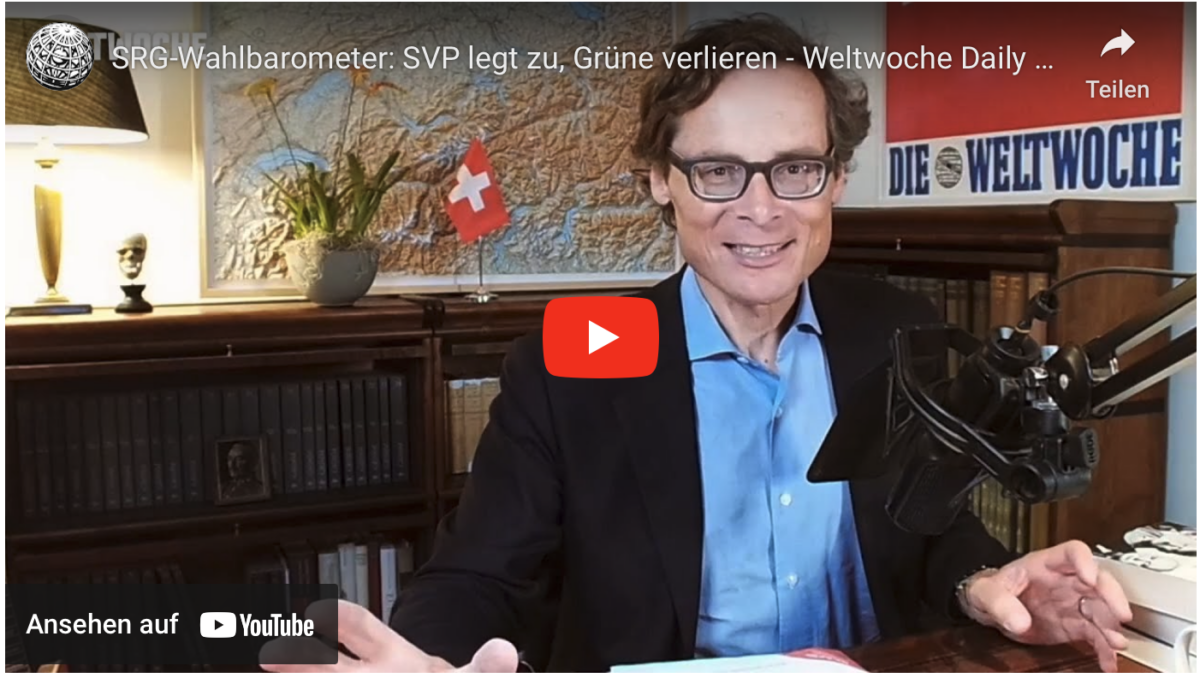 SRG-Wahlbarometer: SVP legt zu, Grüne verlieren!