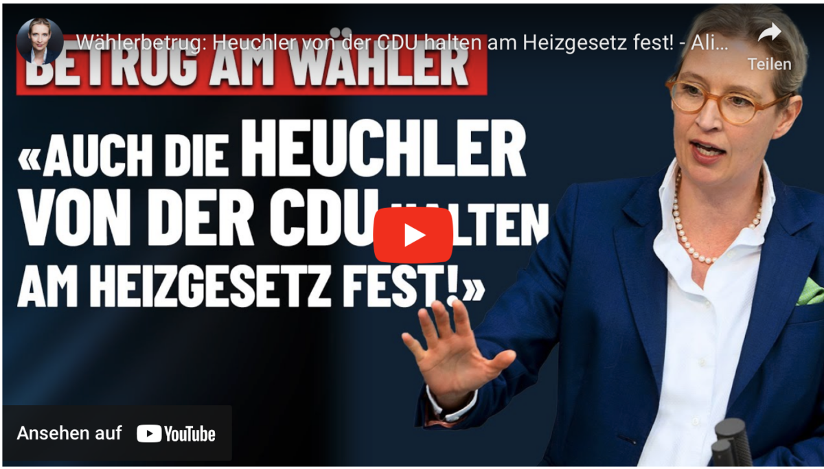 Wählerbetrug: Heuchler von der CDU halten am Heizgesetz fest!