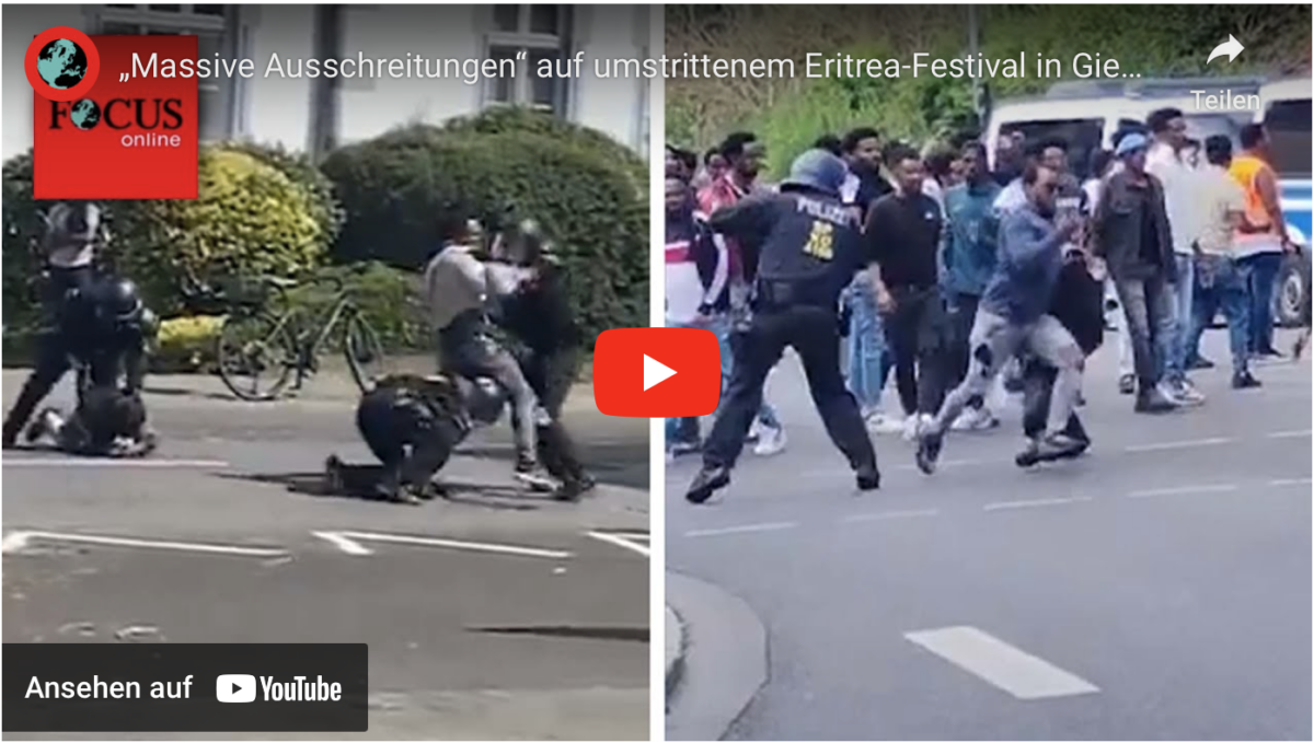 „Massive Ausschreitungen“ auf umstrittenem Eritrea-Festival in Gießen