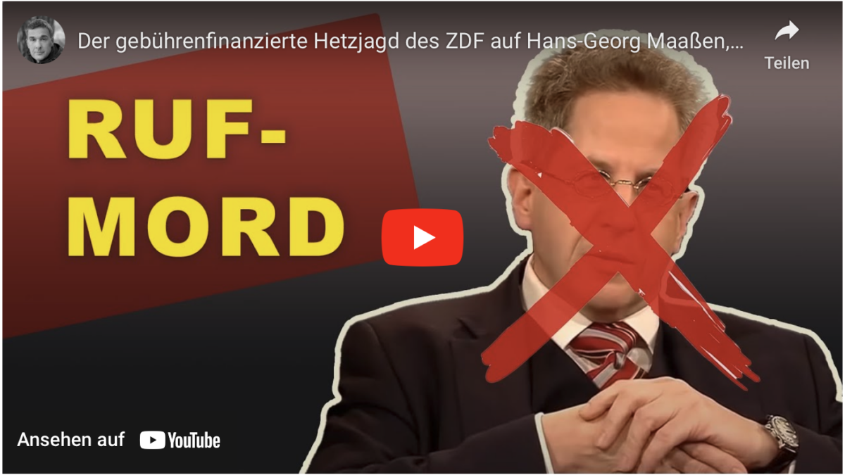 Der gebührenfinanzierte Hetzjagd des ZDF auf Hans-Georg Maaßen, für Sie dechiffriert und entlarvt!