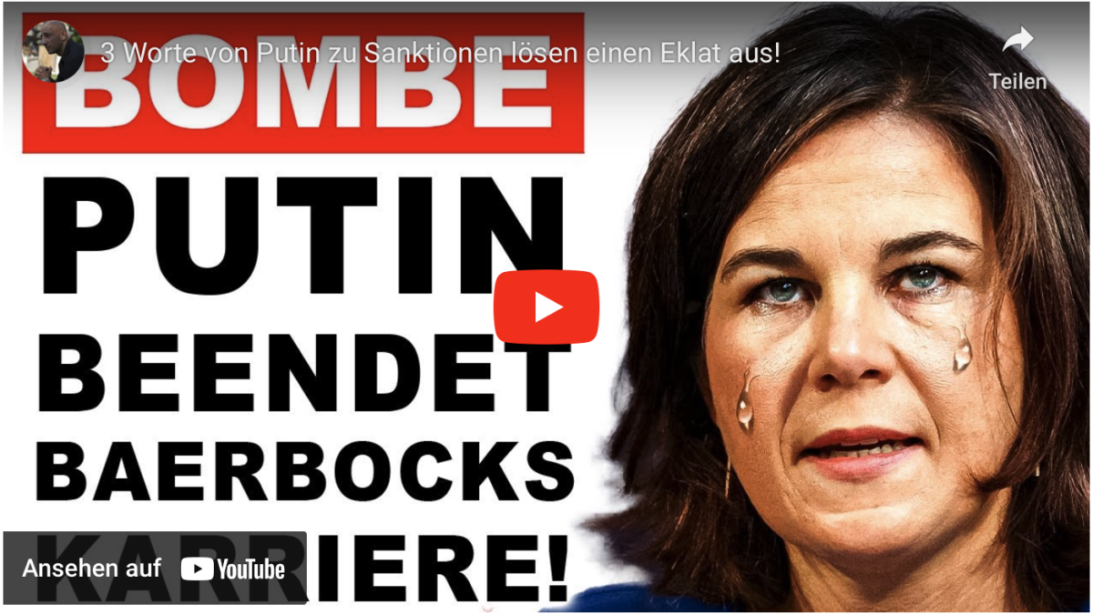 3 Worte von Putin zu Sanktionen lösen einen Eklat aus!