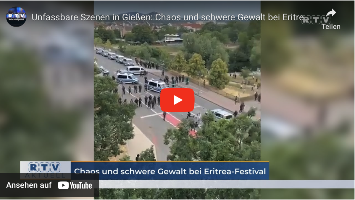 Unfassbare Szenen in Gießen: Chaos und schwere Gewalt bei Eritrea-Festival!