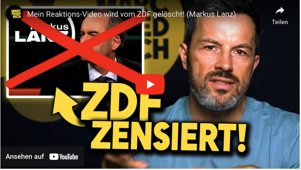 Mein Reaktions-Video wird vom ZDF gelöscht! (Markus Lanz)