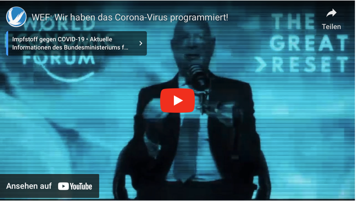 WEF: Wir haben das Corona-Virus programmiert!