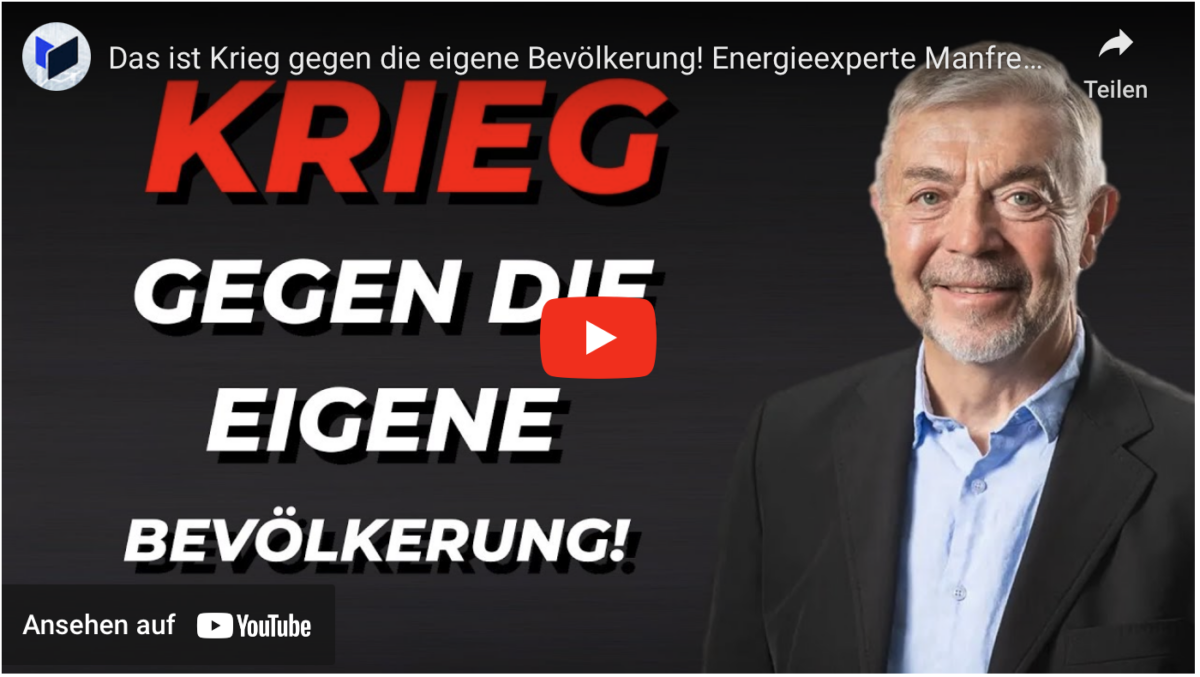 Das ist Krieg gegen die eigene Bevölkerung! Energieexperte Manfred Haferburg im Interview!