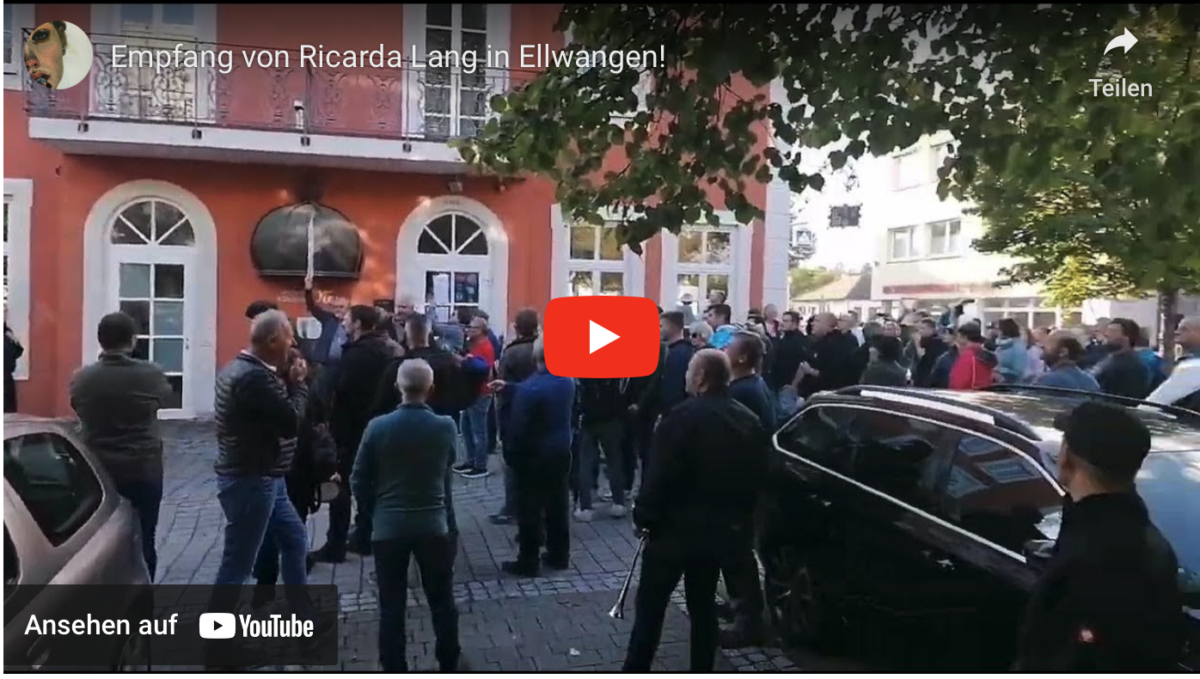Empfang von Ricarda Lang in Ellwangen!