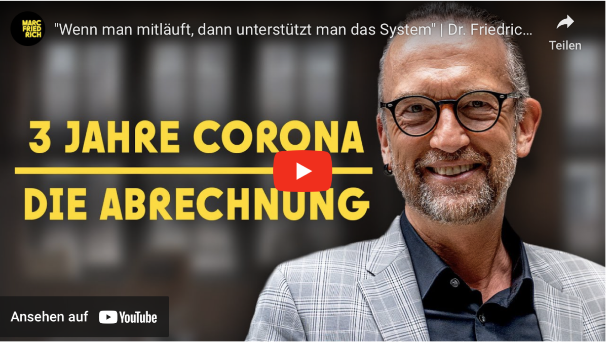 „Wenn man mitläuft, dann unterstützt man das System“ | Dr. Friedrich Pürner