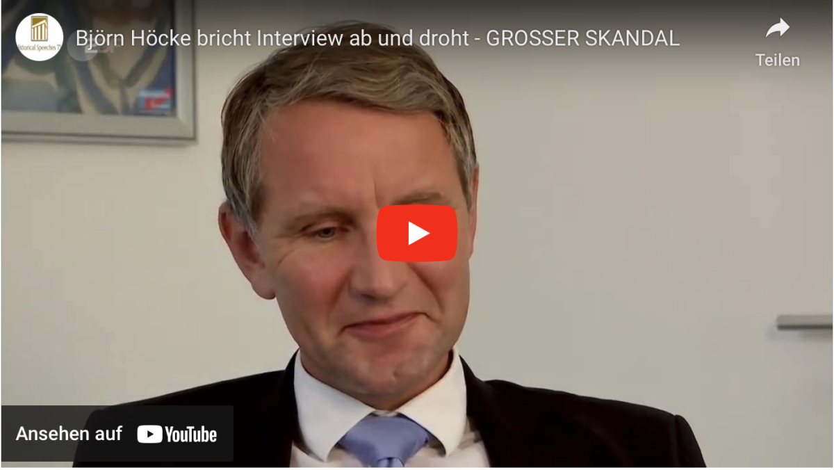 Björn Höcke bricht Interview ab und droht – GROSSER SKANDAL